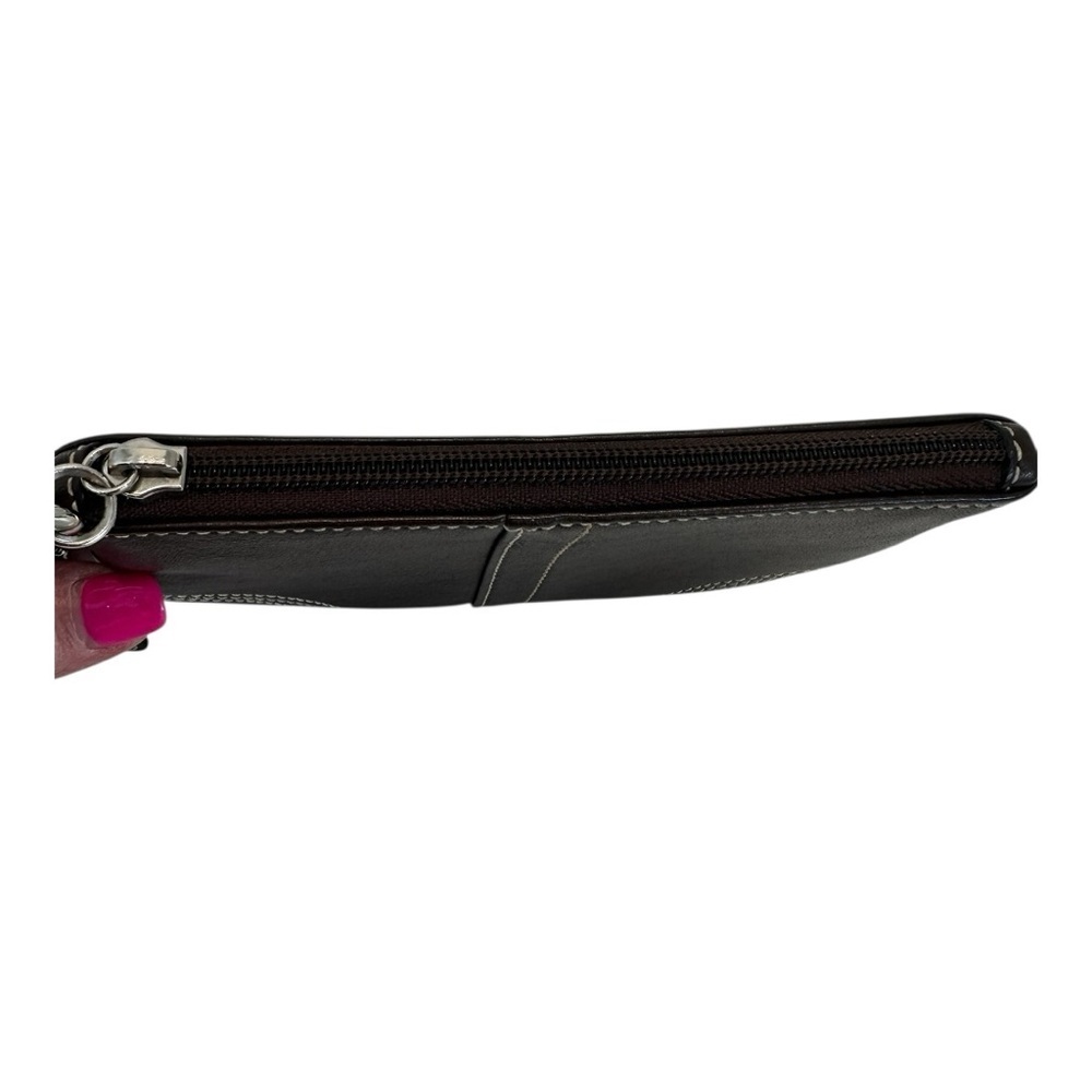 Coach Vintage Soho Chocolate Brown Leather Wristlet with Coach Box and Dust Bag - Picture 4 of 7